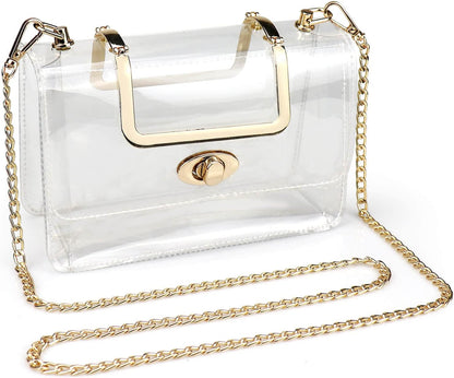 Clear Purse for Women, Clear Bag for Stadium Events, Transparent Stadium Purse