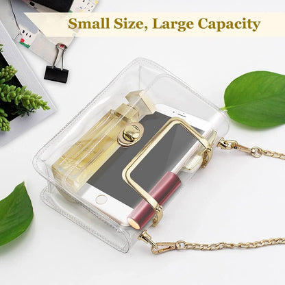 Clear Purse for Women, Clear Bag for Stadium Events, Transparent Stadium Purse